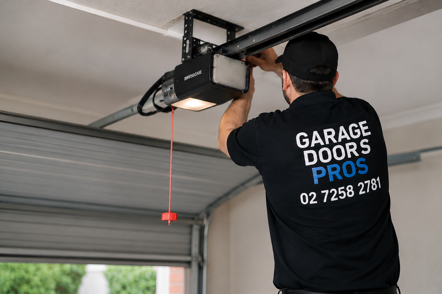 Modern Camden home with a freshly serviced garage door